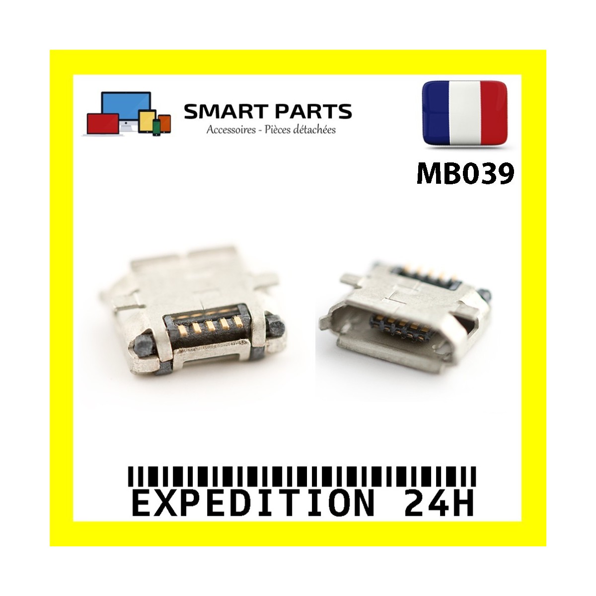 Connecteur Micro USB MB039 Type-B 5pin Femelle Jack