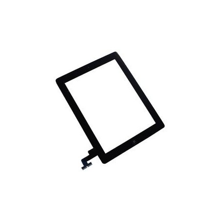 Vitre Tactile pour iPad 2 Noir Pré Assemblée sans outils