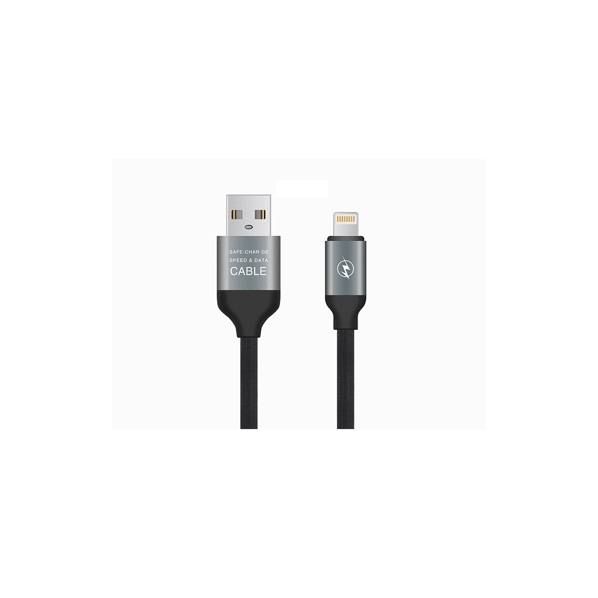 Câble iPhone Lightning - SafeCharge Noir