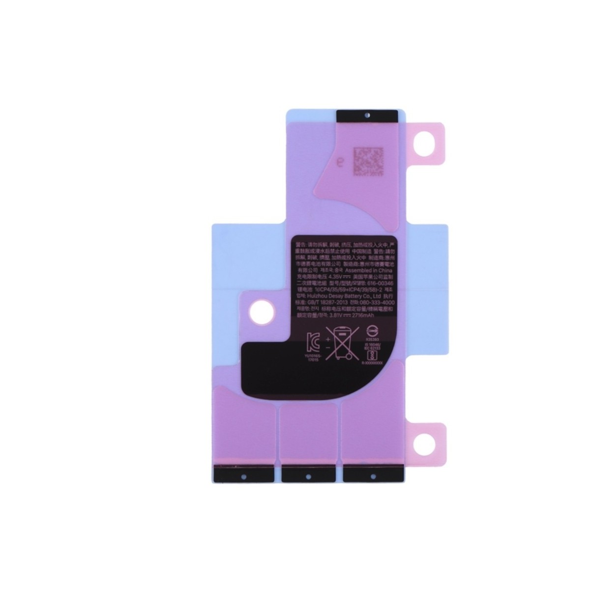 Autocollant Sticker adhésif colle batterie iPhone X