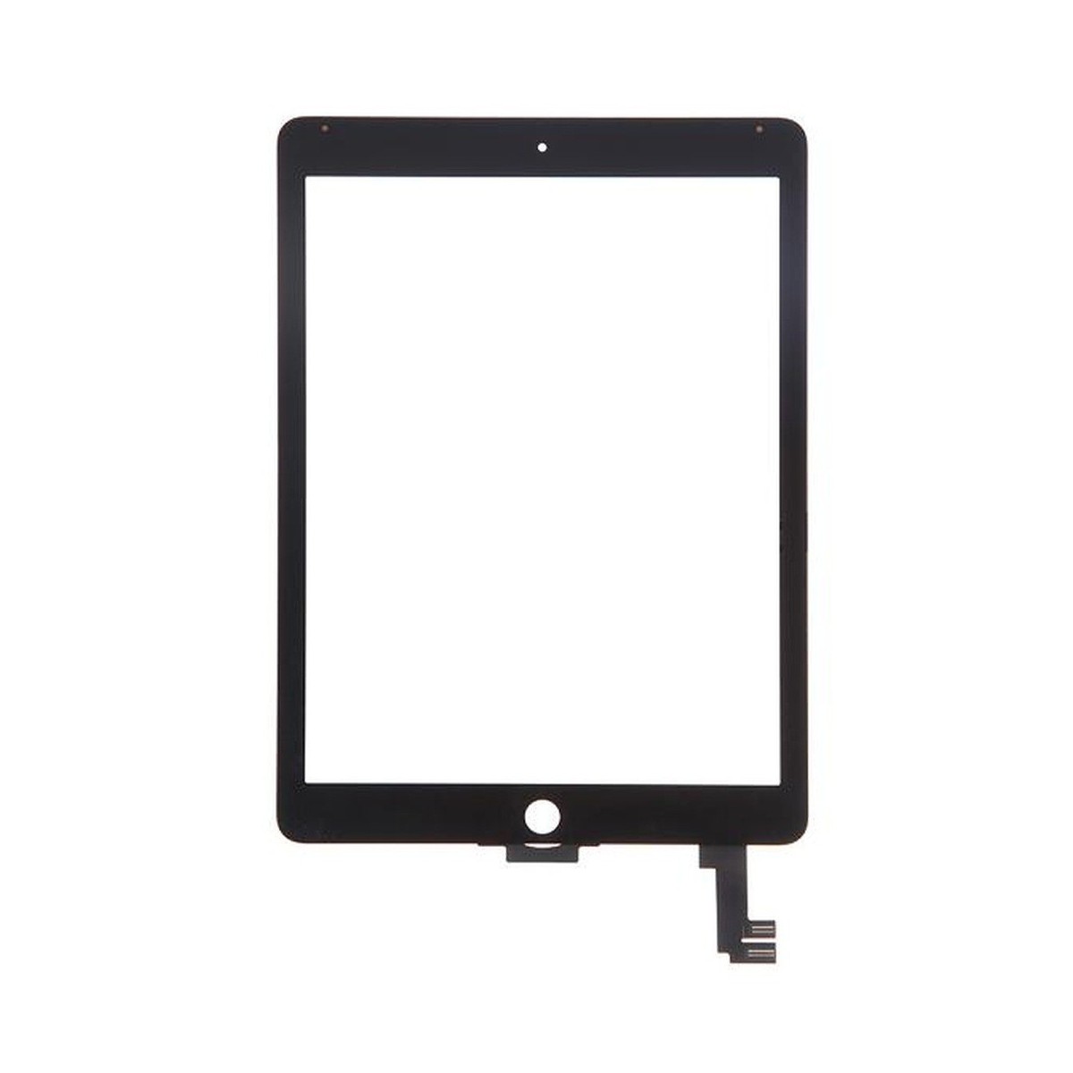 Vitre Tactile pour iPad Air 2 Noir Pré Assemblée