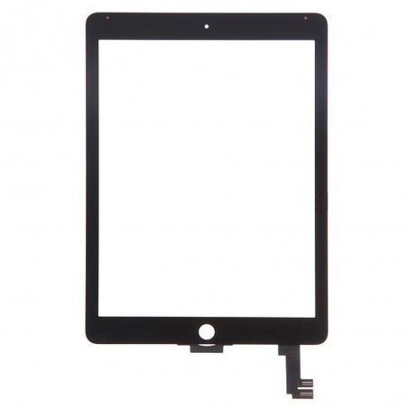 Vitre Tactile pour iPad Air 2 Noir Pré Assemblée sans outils