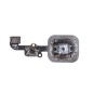 Bouton home blanc-argent + nappe - iPhone 6S