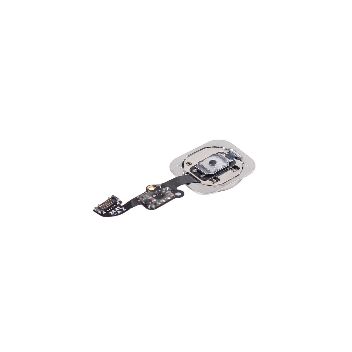 Bouton home blanc-argent + nappe - iPhone 6S / 6S Plus