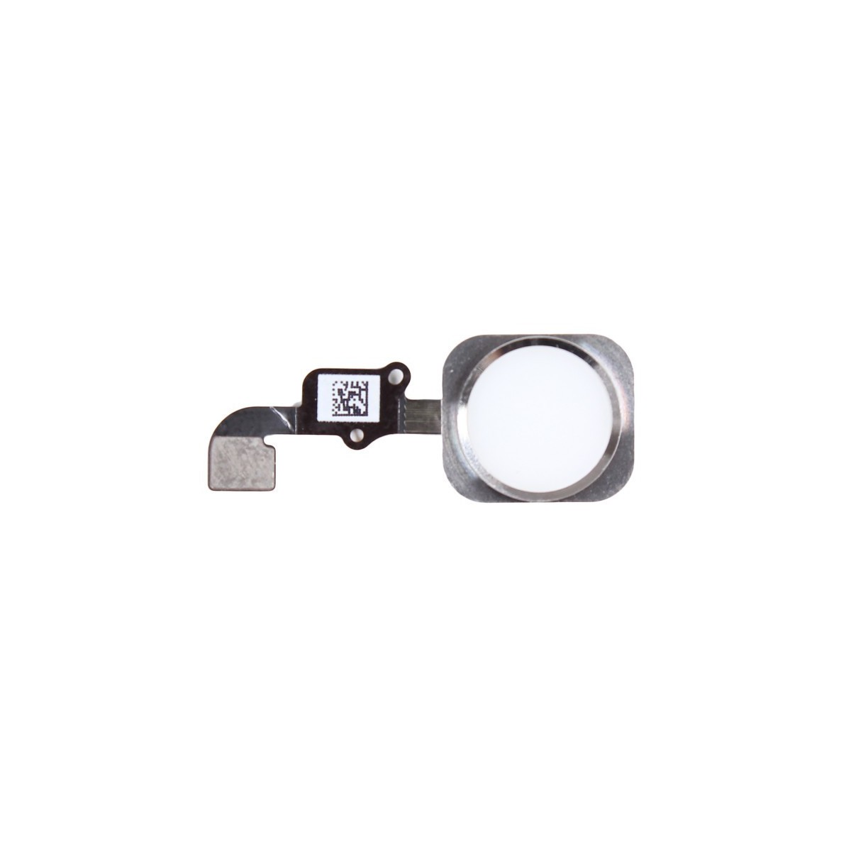 Bouton home blanc-argent + nappe - iPhone 6S / 6S Plus