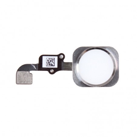 Bouton home blanc-argent + nappe - iPhone 6S