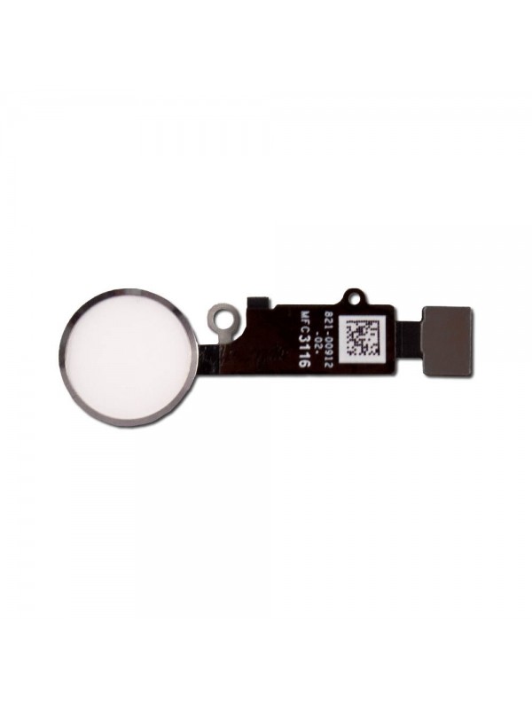Bouton home blanc-argent compatible iPhone 7 & 7 Plus
