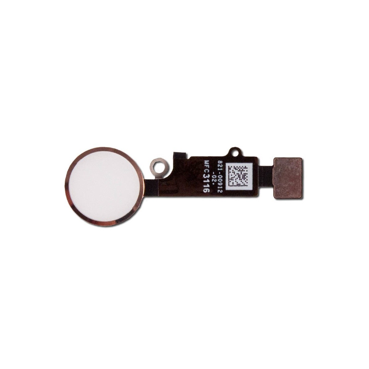 Bouton home blanc-rose compatible iPhone 7 & 7 Plus