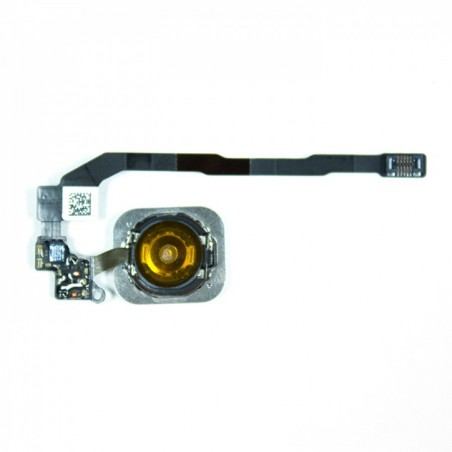 BOUTON HOME COMPLET AVEC NAPPE POUR IPHONE 5S/SE BLANC - ARGENT