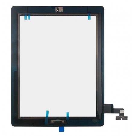 Vitre Tactile pour iPad 2 Noir Pré Assemblée sans outils