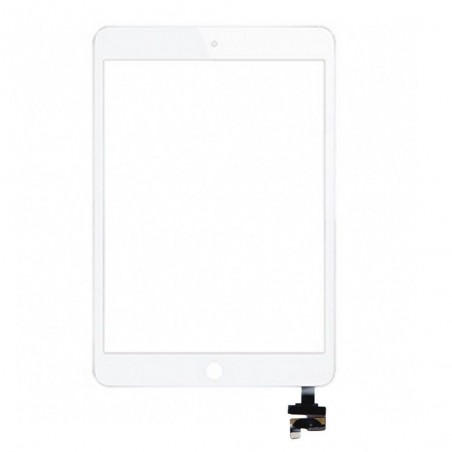 Vitre Tactile pour iPad Mini 3 Blanc Pré Assemblée sans outils