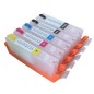 5 Cartouches Rechargeables pour Canon PGI-570 / CLI-571 5 Cartouches Rechargeables pour Canon PGI-570 / CLI-571