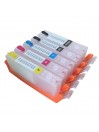 5 Cartouches Rechargeables pour Canon PGI-570 / CLI-571