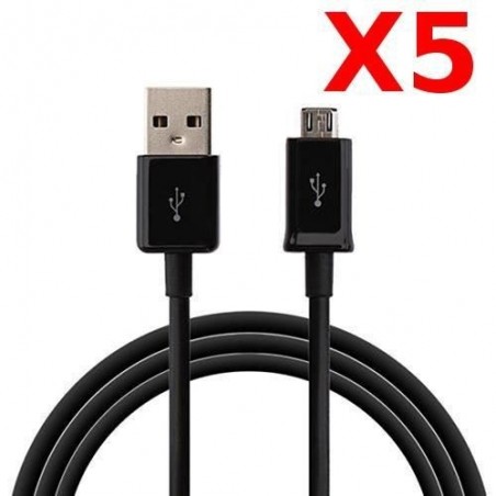 5 Cables Micro Usb Noir