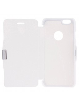 Étui à Clapet Horizontal magnétique pour iPhone 6/6S Blanc