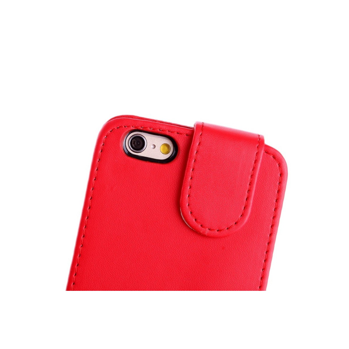 Étui à Clapet Vertical magnétique pour iPhone 6/6S Rouge