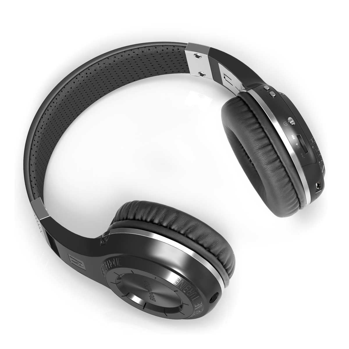 Casque Bluetooth Bluedio H+ (Turbine)  stéréo sans fil écouteur microphone intégré Micro-SD-FM Radio Noir