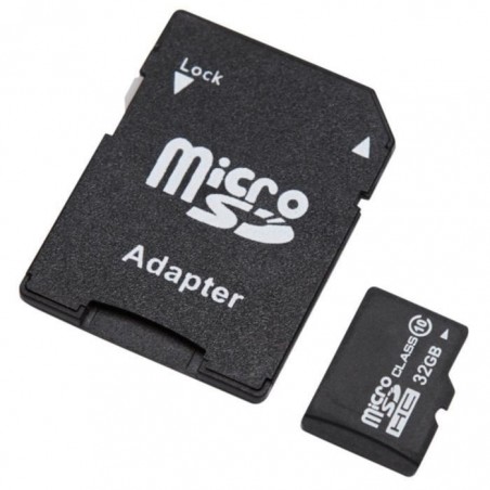 Carte Micro Usb 32Gb SDHC CL10 + Adaptateur