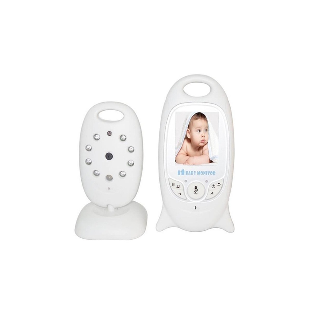 Video Baby Phone sans fils avec Microphone et Nocture vision 2.0 Pouces VB601