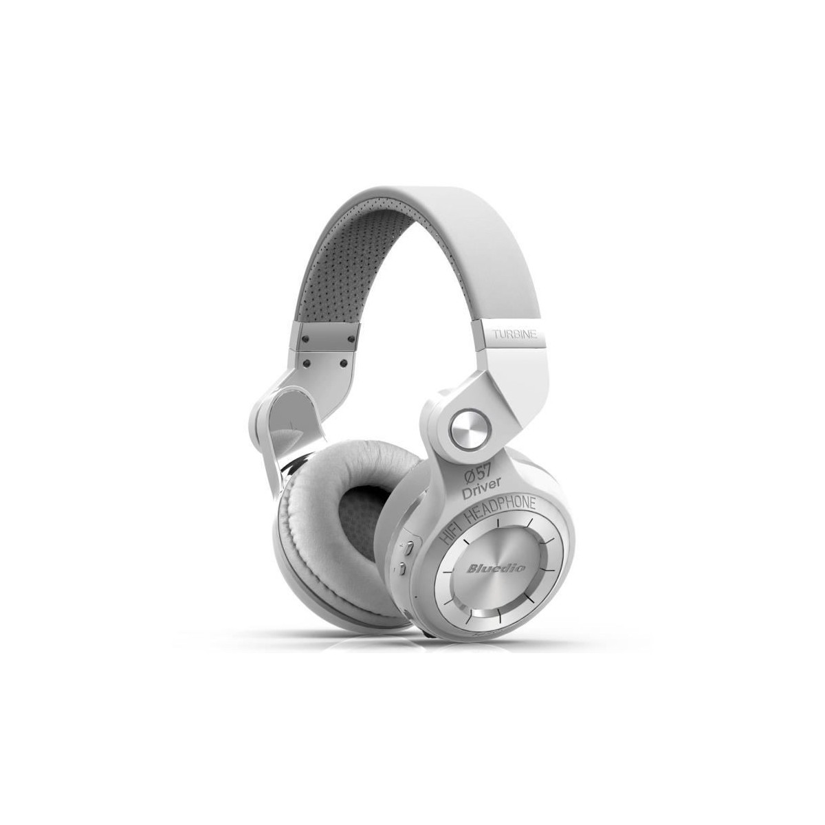 Casque Bluetooth Bluedio T2S stéréo sans fil écouteur microphone intégré Blanc