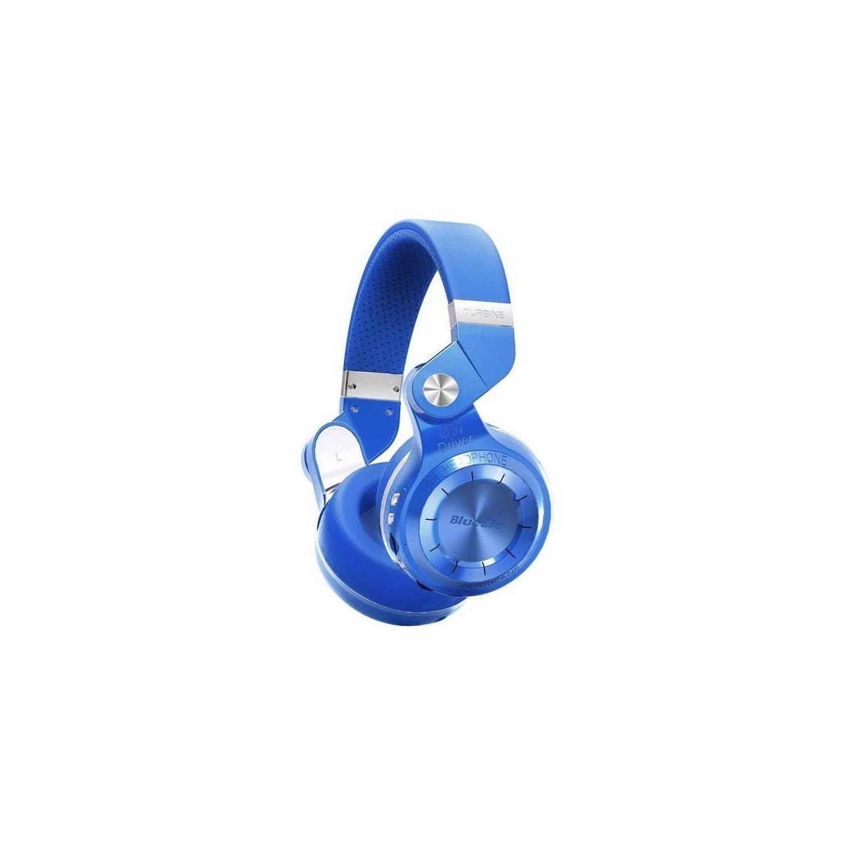 Casque Bluetooth Bluedio T2+ stéréo sans fil avec microphone carte micro-SD et FM radio Bleu