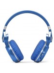 Casque Bluetooth Bluedio T2+ stéréo sans fil avec microphone carte micro-SD et FM radio Bleu