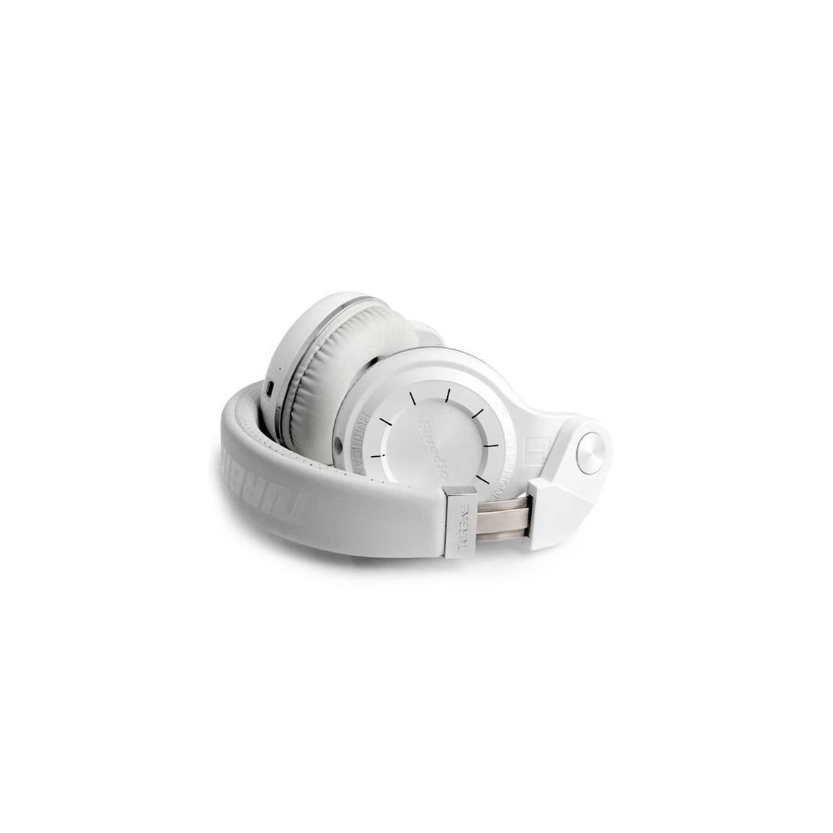 Casque Bluetooth Bluedio T2+ stéréo sans fil avec microphone carte micro-SD et FM radio Blanc Casque Bluetooth Bluedio T2+ stéréo sans fil avec microphone carte micro-SD et FM radio Blanc
