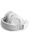 Casque Bluetooth Bluedio T2+ stéréo sans fil avec microphone carte micro-SD et FM radio Blanc
