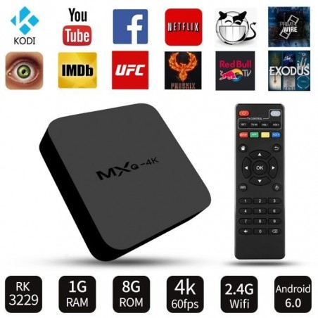 Décodeur multimédias Smart TV Box Android 7.1 MXQ-4K