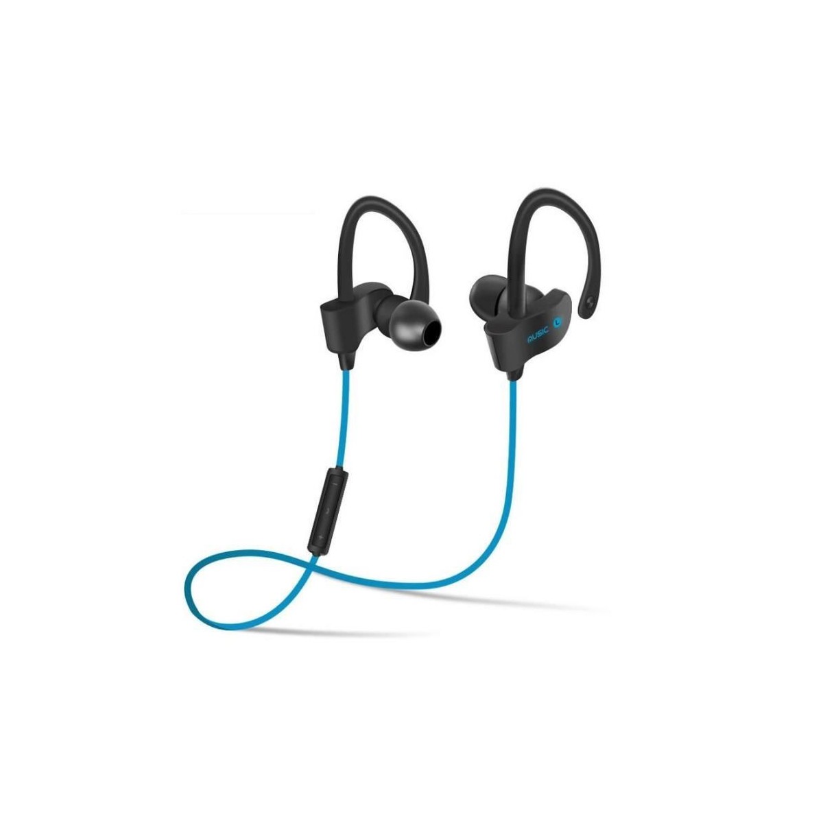 Casque Écouteurs Sport Earphone Headphone Sans fil stéréo H5 Bleu