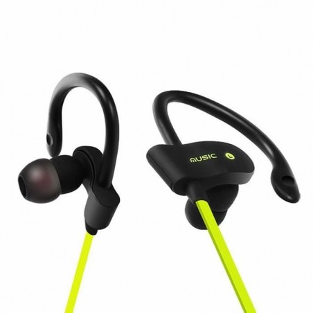 Écouteurs Sport Earphone Headphone Sans fil stéréo H5 Vert