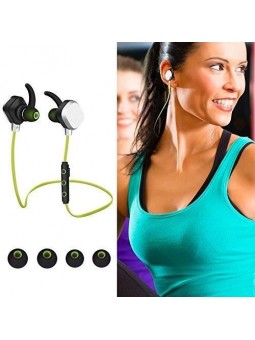 Écouteurs Sport Earphone Headphone Sans fil stéréo IP55 Vert