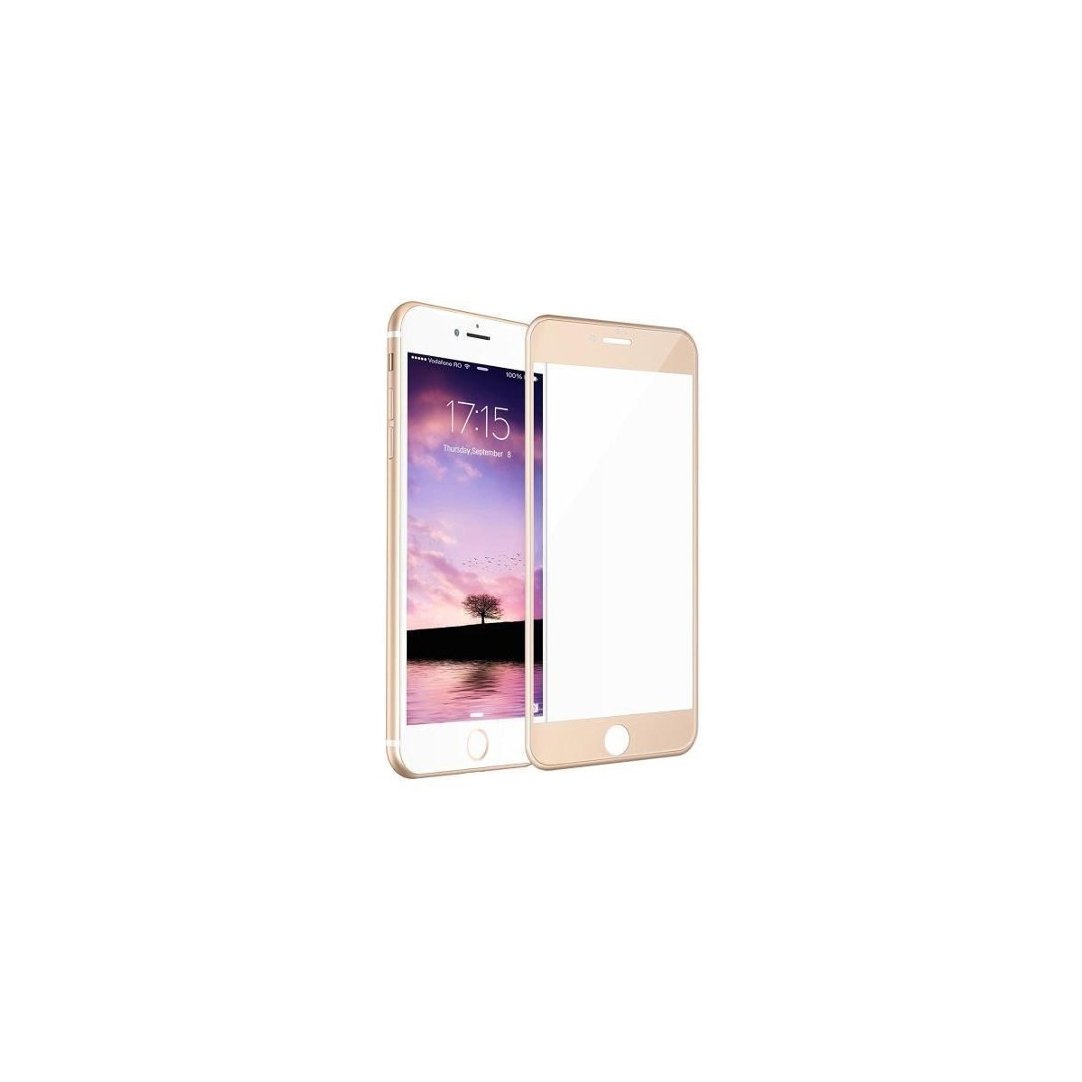 1 Verre Trempé iPhone 7/8 OR 4D