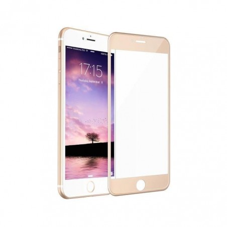 Verre Trempé intégral 4D Or Pour iPhone 7 Recouvre à 100% la face avant