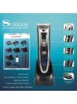 Tondeuse Cheveux Surker RFC-688B Tondeuse Barbe Electrique avec Ecran LCD Sans Fil Rechargeable avec 7 Sabots