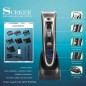 Tondeuse Cheveux Surker RFC-688B Tondeuse Barbe Electrique avec Ecran LCD Sans Fil Rechargeable avec 7 Sabots