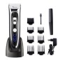 Tondeuse Cheveux Surker RFC-688B Tondeuse Barbe Electrique avec Ecran LCD Sans Fil Rechargeable avec 7 Sabots