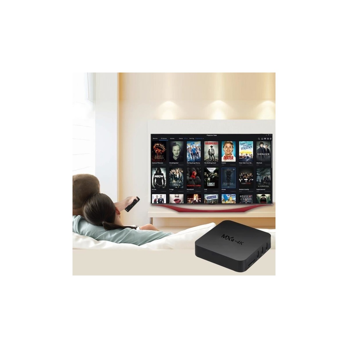 Décodeur multimédias Smart TV Box Android 7.1 MXQ-4K