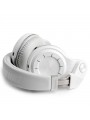 Casque Bluetooth Bluedio T2+ stéréo sans fil avec microphone carte micro-SD et FM radio Blanc Casque Bluetooth Bluedio T2+ stéréo sans fil avec microphone carte micro-SD et FM radio Blanc