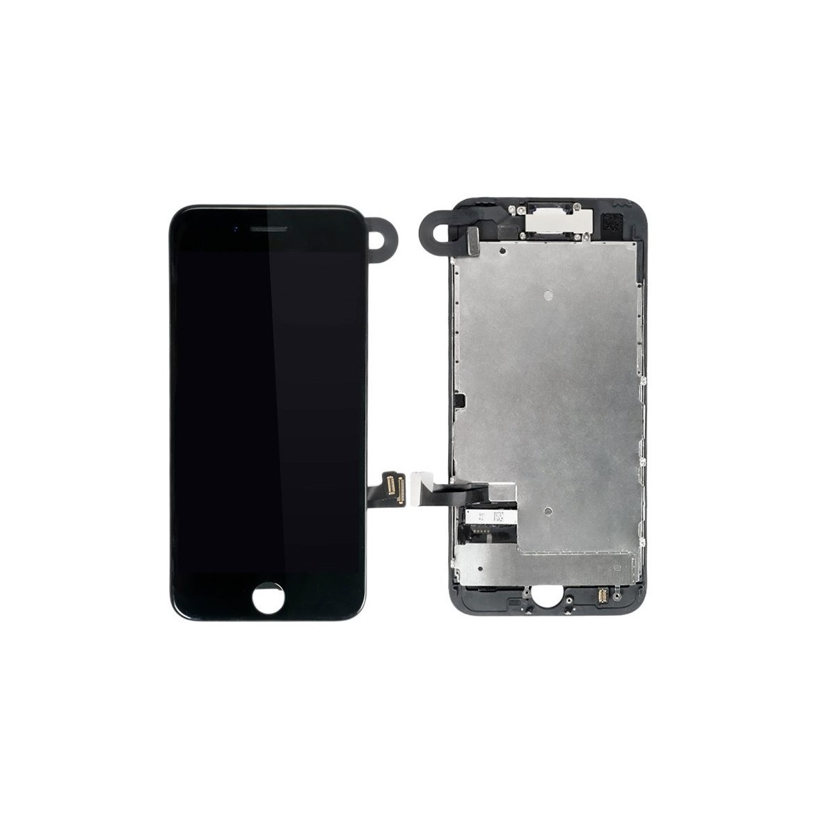 BLOC LCD POUR IPHONE 7 NOIR ASSEMBLÉ VITRE TACTILE + ECRAN LCD SANS OUTILS