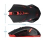 Souris de Jeu 7 Boutons Souris Gaming LED Optique 2400 DPI ET X-08 Noir-Rouge 2.4Ghz