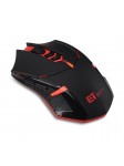 Souris de Jeu 7 Boutons Souris Gaming LED Optique 2400 DPI ET X-08 Noir-Rouge 2.4Ghz