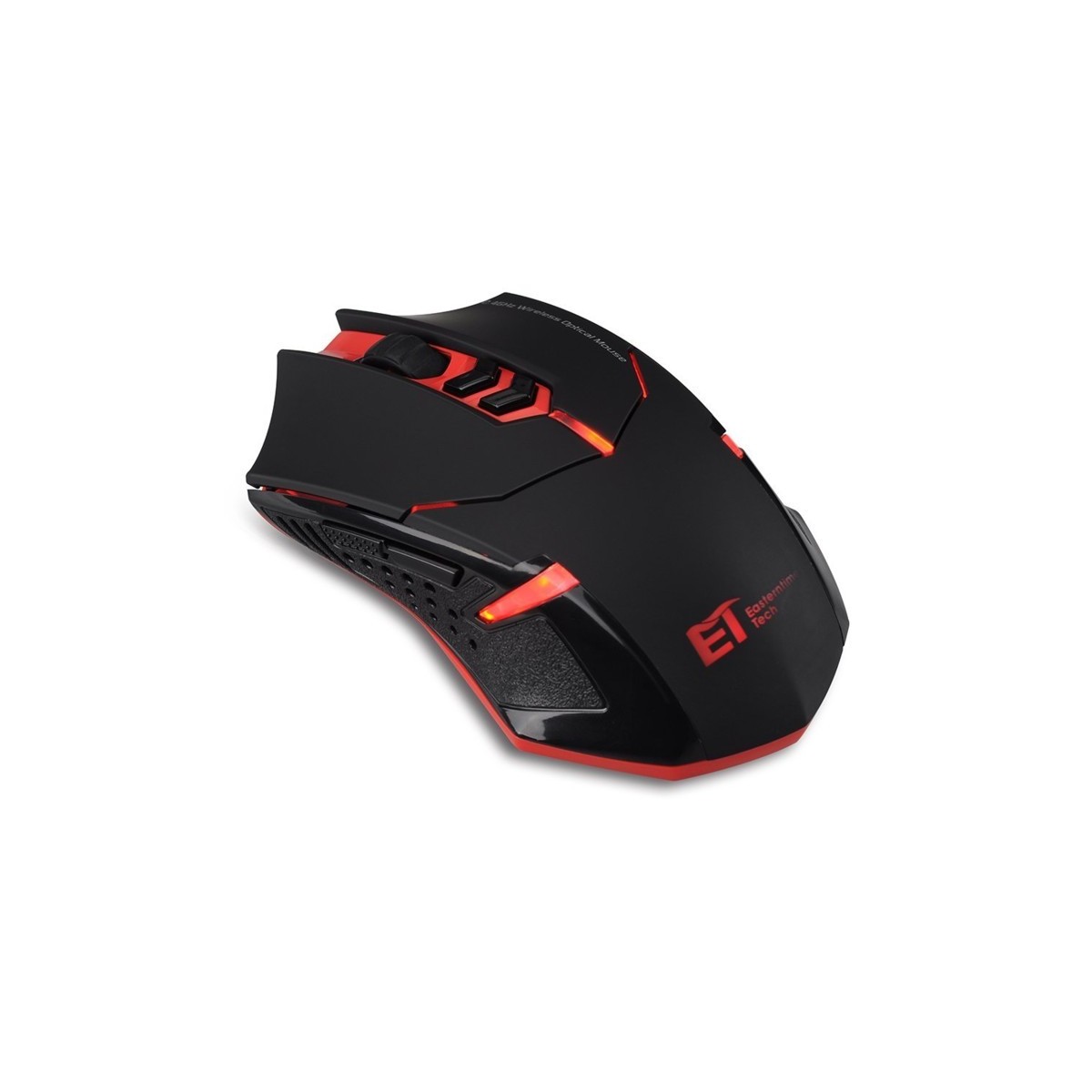 Souris de Jeu 7 Boutons Souris Gaming LED Optique 2400 DPI ET X-08 Noir-Rouge 2.4Ghz