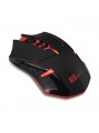 Souris de Jeu 7 Boutons Souris Gaming LED Optique 2400 DPI ET X-08 Noir-Rouge 2.4Ghz