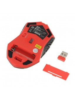 Souris de Jeu 7 Boutons Souris Gaming LED Optique 5500 DPI ET X-08 Rouge 2.4Ghz