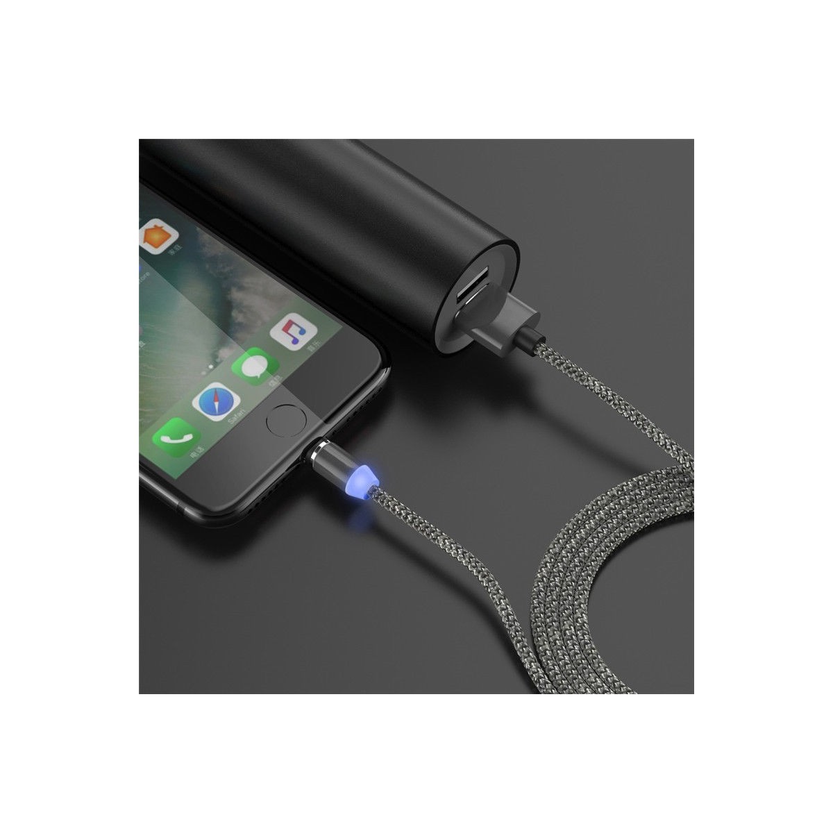 Câble 360 Degrés Magnétique Type-C, Micro-USB,