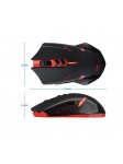 Souris de Jeu 7 Boutons Souris Gaming LED Optique 2400 DPI ET X-08 Noir-Rouge 2.4Ghz