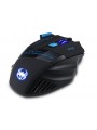 Souris de Jeu 7 Boutons Souris Gaming LED Optique 2400 DPI Zelotes F14 Noir-Bleu 2.4Ghz