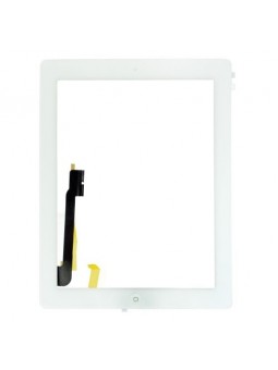 Vitre Tactile pour iPad 4 Blanc Pré Assemblée