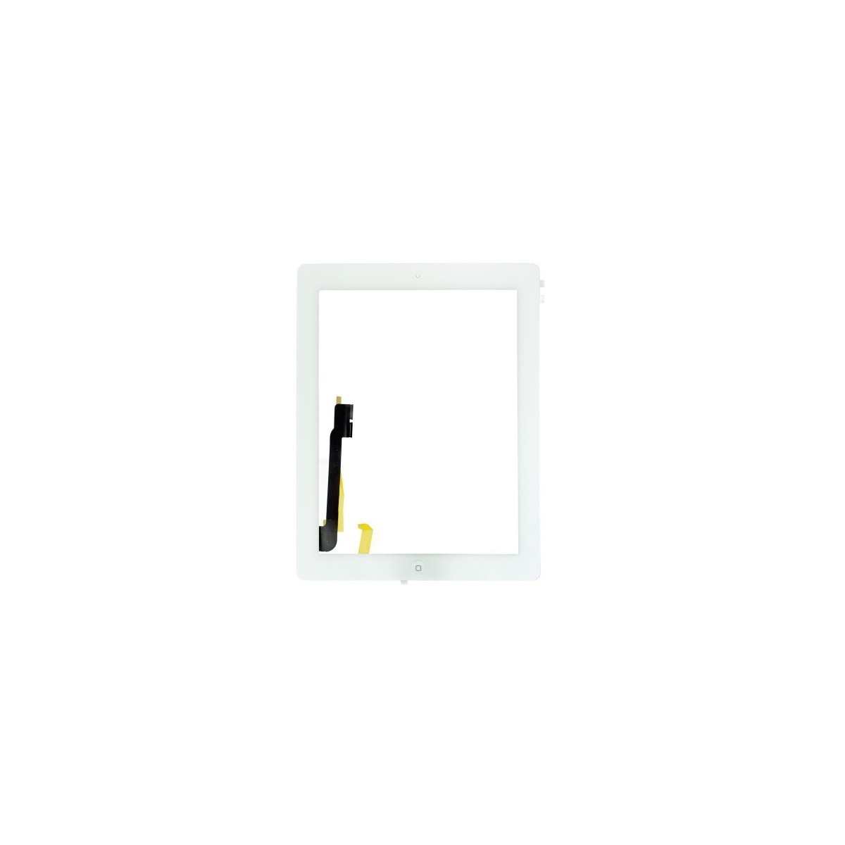 Vitre Tactile pour iPad 4 Blanc Pré Assemblée